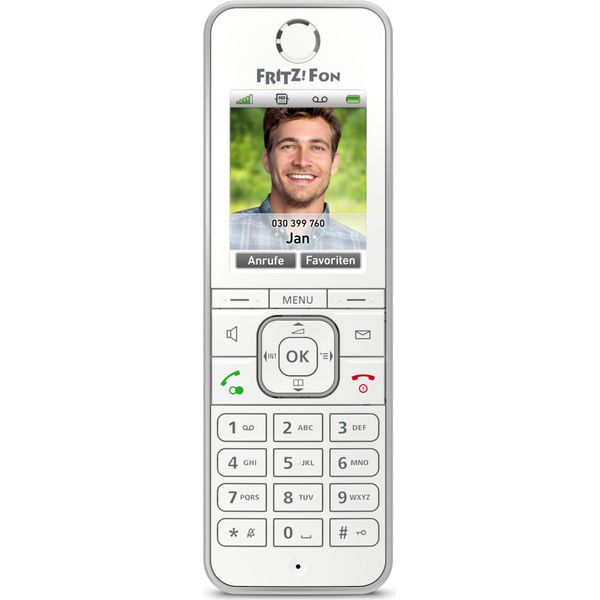 Avm Fritz!Fon C6 - Telefono Cordless Voip - Con Radio Internet Con Id Chiamante - Eco Dect\Gap - Sip (20002848)-image