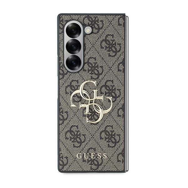 Guess Guhczfd64Gmgbr Z Fold6 F956 BrąZowy/Pelle Marrone 4G Logo In Metallo-image