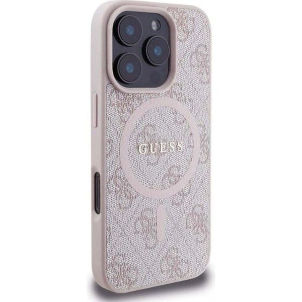 Guess Guhmp16Lg4Gfrp Iphone 16 Pro6.3 RóżOwy/Pink Hardcase 4G Ring Classic Logo Magsafe-image