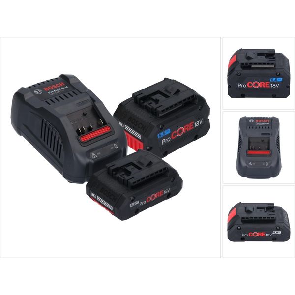 Bosch 1600A0214A Bosch Procore Akku-Kit 18V 4,0 Ah + 5,5 Ah + Gal 1880 Cv-image