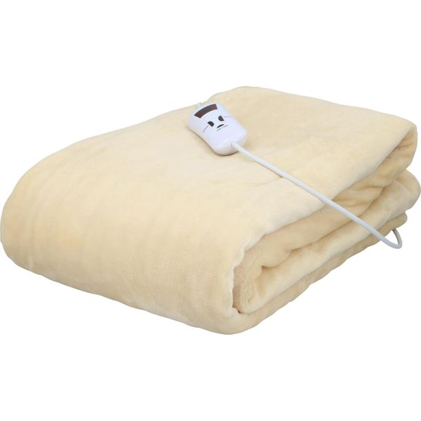 Alpina Coperta Elettrica Riscaldante - Coperta Riscaldante 180 X 130 Cm - Sottocoperta Riscaldante 180W - Coperta Riscaldabile Con 10 Impostazioni Di Calore - Lavabile In Lavatrice - Timer Da 1 A 9 Ore - Poliestere - Beige-image