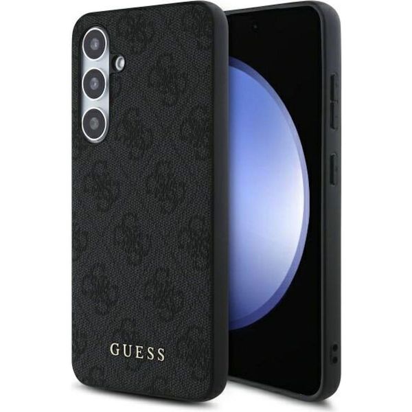 Guess Guhcs24Feg4Gfgr S24 Fe S721 Szary/Grey Hardcase 4G Metal Gold Logo-image