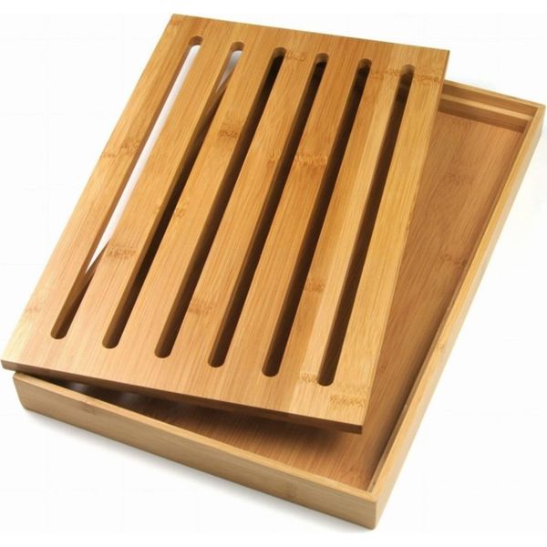 Kinghoff Tagliere Per Pane Con Vassoio 37X23Cm 7784-image
