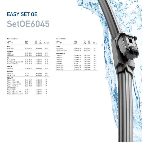 Hella Easysets Spazzola Tergicristallo Anteriore 9XW 358 164-061-image
