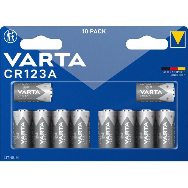 Varta Cr 123A Sp - Lithium Batterie, CR123A, 1430 Mah, 10Er-Pack (6205301461)-image