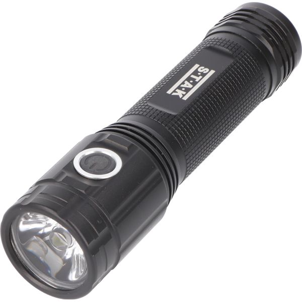 Velamp Sturm: Torcia Led Ricaricabile Da 2000 Lumen, Anti Blackout Con Supporto A Parete-image