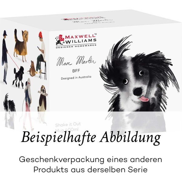 Maxwell & Williams Becher Best Furry Friends - Big Dog Little Dog, Tasse, Hundemotiv, Porzellan, 400 Ml, DX1069-image