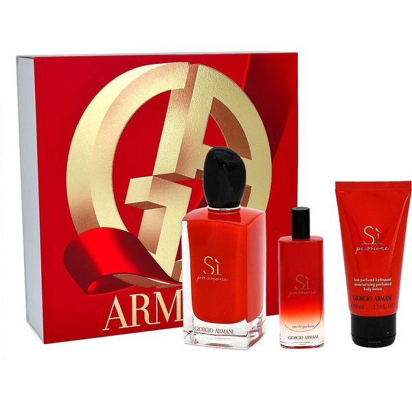 Spray Edp 100Ml/Edp 15Ml/Lozione Per Il Corpo 50Ml Armani Si Passione Set Da Regalo-image
