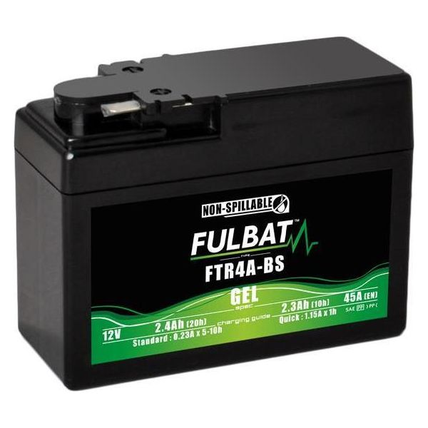 Batteria Fulbat Ful Gel - FTR4A-BS / YTR4A-BS (Gel, Senza Manutenzione)-image