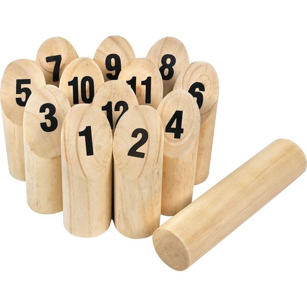 Sessamen-Lp Numeri Kubb Viking Gioco Di Lancio In Legno Gioco Di Lancio In Legno Gioco All'aperto Per Bambini E Adulti, Indoor & Outdoor-image