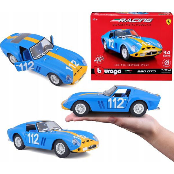 Ferrari Racing Kit 250 Gto Blu #112 1:24 Bburago (Giocattoli - Veicoli)-image