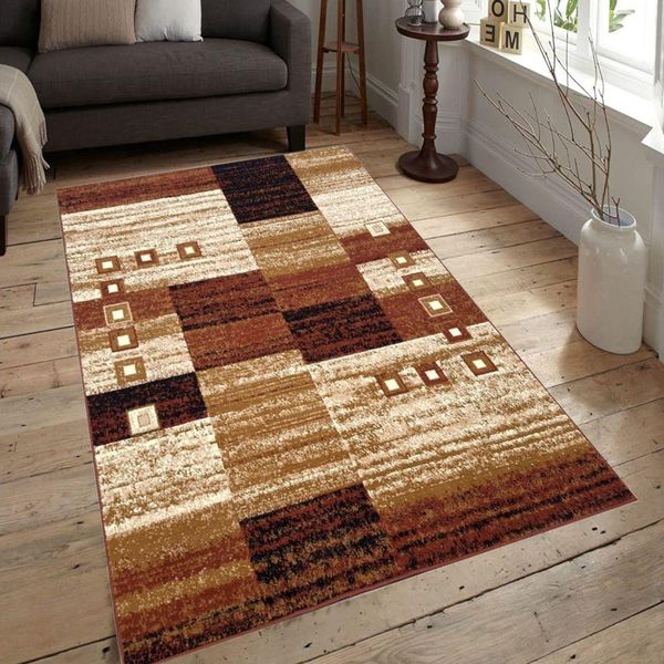 Tappeto Geometrico 70X130 Cm Luken - Marrone-image