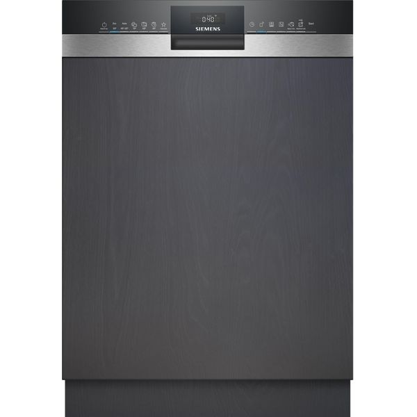 Siemens Iq300, Lavastoviglie Semintegrata, 60 Cm, Acciaio Spazzolato, SN53ES22AE-image