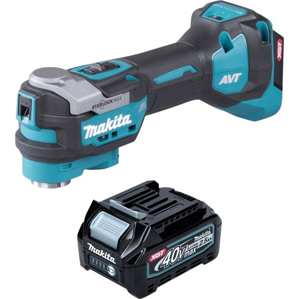 Makita Tm 001 GD1 Utensile Multifunzione A Batteria 40 V Max. Starlock Max Brushless + 1X Batteria Ricaricabile 2,5 Ah - Senza Caricabatterie-image