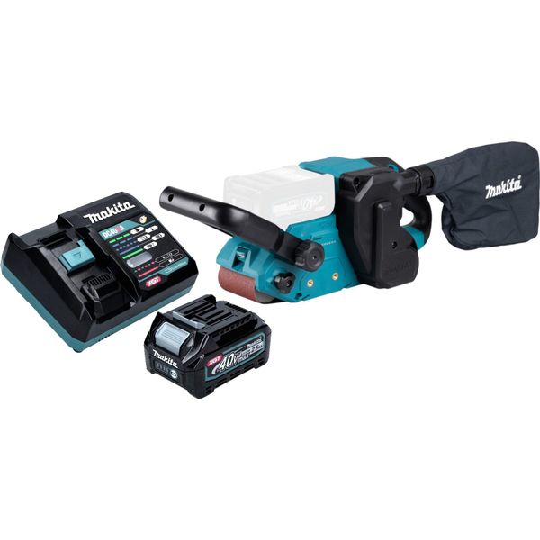 Makita Bs 001 GD101 Levigatrice A Nastro A Batteria 40 V Max. 76 X 533 Mm Brushless + 1X Batteria Ricaricabile 2,5 Ah + Caricabatterie-image