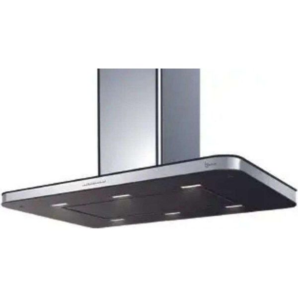Cappa Stivia Isola Cm 90X60 - Inox, Nero - 800 M3/H-image