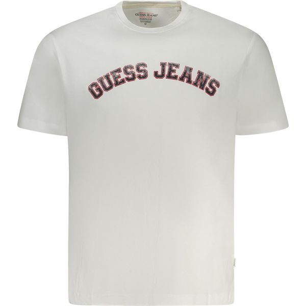 T-Shirt Uomo Bianca Manica Corta Regular Fit In Cotone Organico Girocollo-image