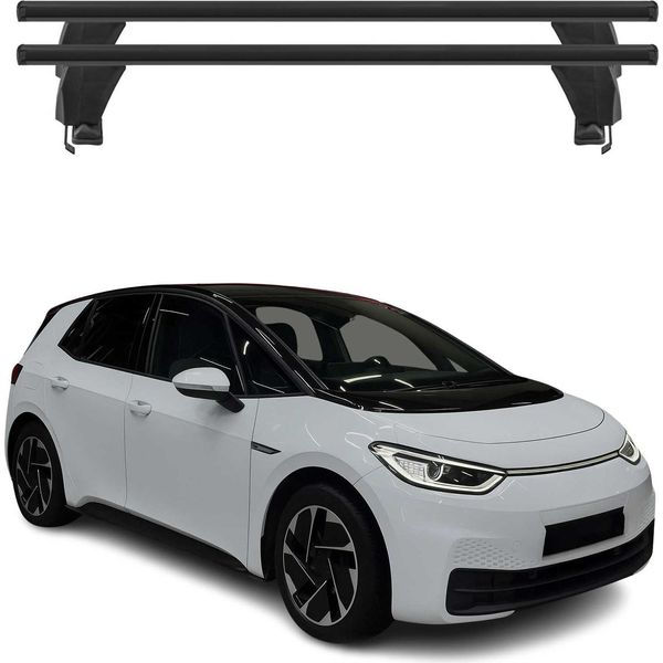 Menabo Portapacchi Base Per Vw Id 3 2019-2025 Alluminio Nero 2 Pezzi-image