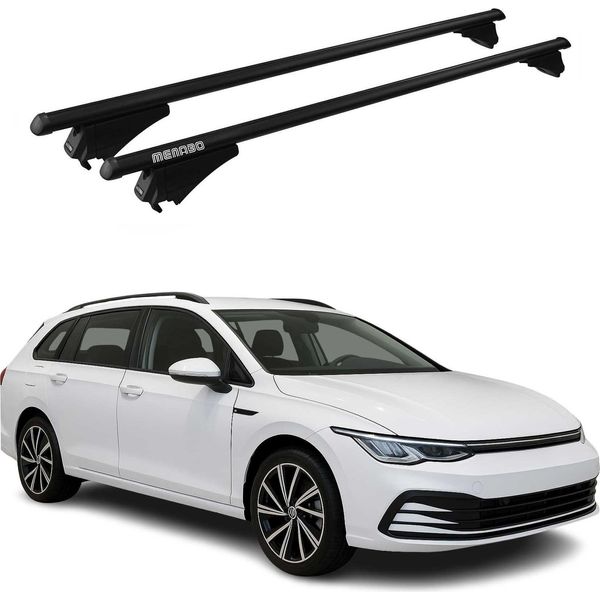 Menabo Portapacchi Base Per Vw Golf 2019-2025 75Kg Alluminio Nero 2 Pz-image