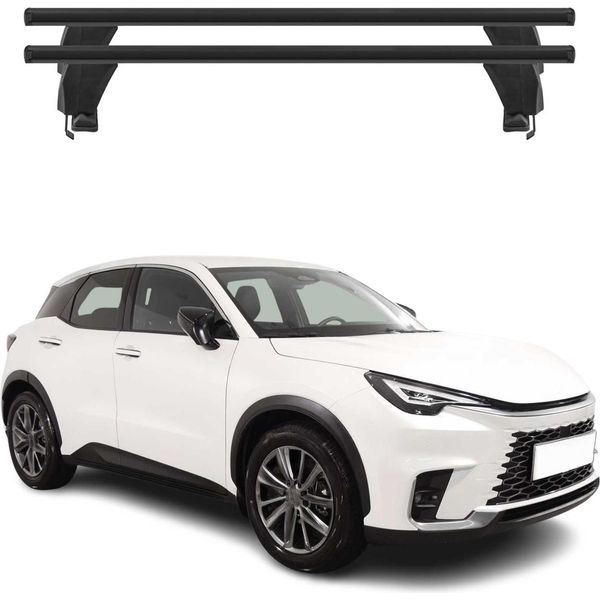 Portapacchi Menabo Per Lexus Lbx 2023-2025 Alluminio Nero 2 Pezzi-image