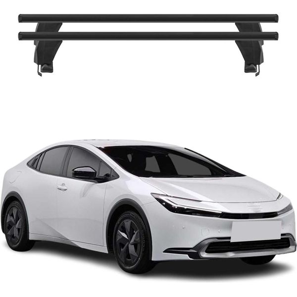 Menabo Portapacchi Per Toyota Prius V 2022-2025 Alluminio Nero 2 Pezzi-image