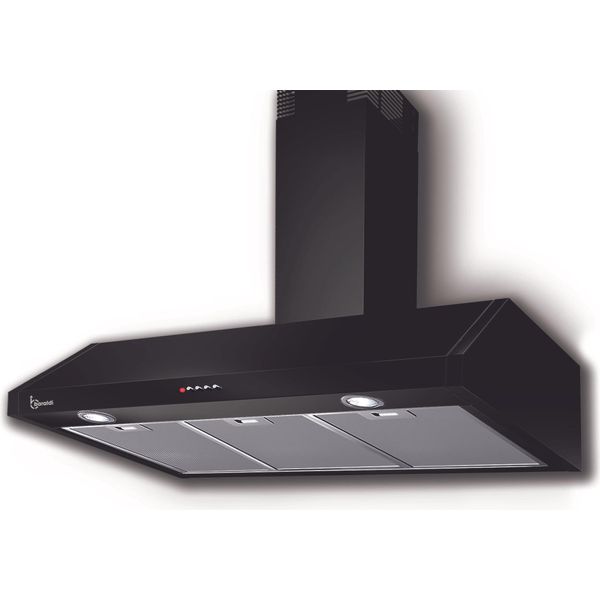 Cappa Retta Cm 90 - Nera - 700 M3/H-image