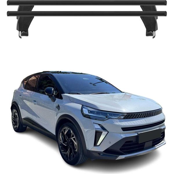 Portapacchi Menabo Per Renault Symbioz 2024-2025 Alluminio Nero 2 Pz-image