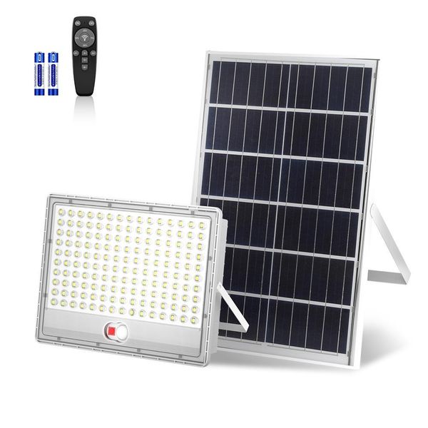 Gliese 2000W Proiettore Con Pannello Solare Faretto Da Esterno Lampada Da Giardino Proiettore Led-image