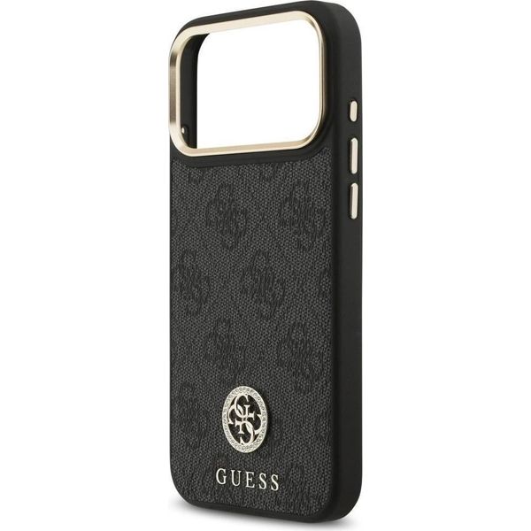 Custodia Guess 4G Strass Logo Magsafe Na Iphone 17 Pro Max - Nero-image