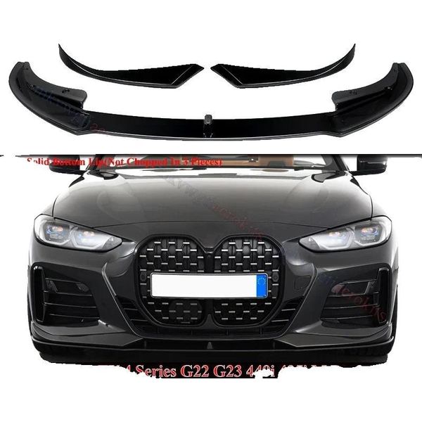 Labbro Del Paraurti Anteriore, Superficie Lucida, Design Aerodinamico, Nero Lucido-image