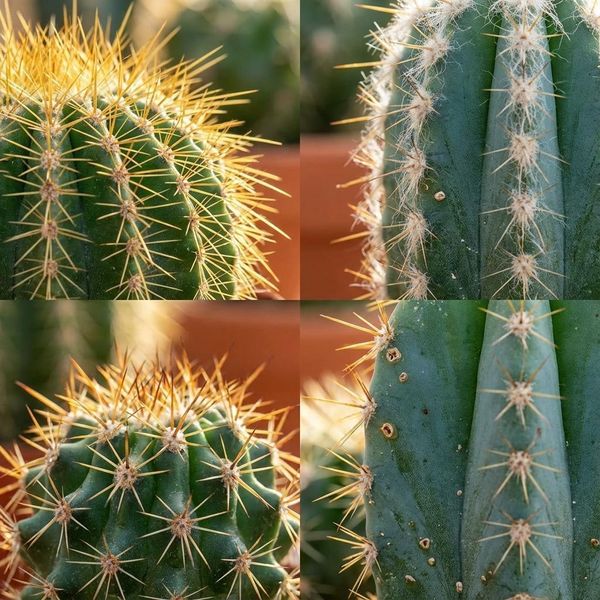 Set Mini Cactus – 18 Piante – Ø 5,5 Cm – Altezza 5–10 Cm – Piante Da Appartamento Facili Da Curare – Ampia Scelta Di Cactus Per Davanzali, Uffici E Soggiorni-image