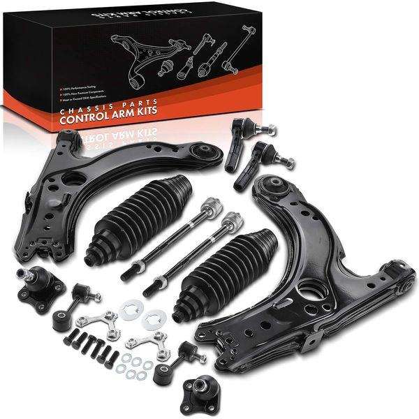 Frankberg 1X Set Di Bracci Oscillanti Asse Anteriore Per Vw Bora Variant Golf Iv New Beetle Audi A3 Seat Leon Toledo Ii-image