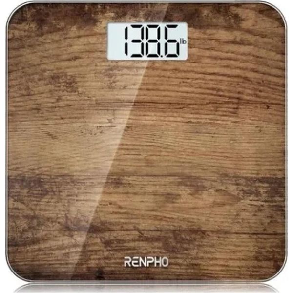 Renpho Core 1S Bilancia Pesapersone Digitale Display A Led Antiscivolo Marrone-image