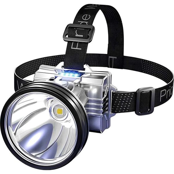 Avizar, Lampada Frontale A Led 3 Modalità 10 Ore Di Autonomia, Nero-image