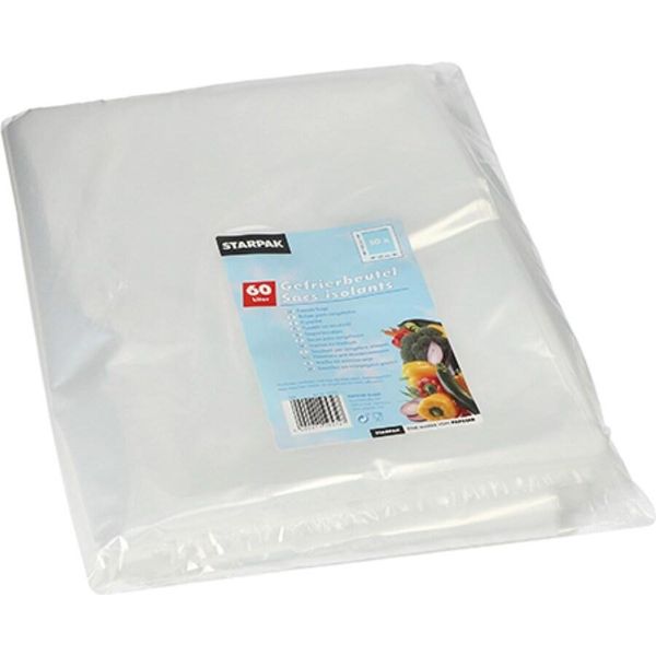 Papstar 19572 Papstar Gefrierbeutel 60 Liter, 900 X 500 Mm, Transparent-image