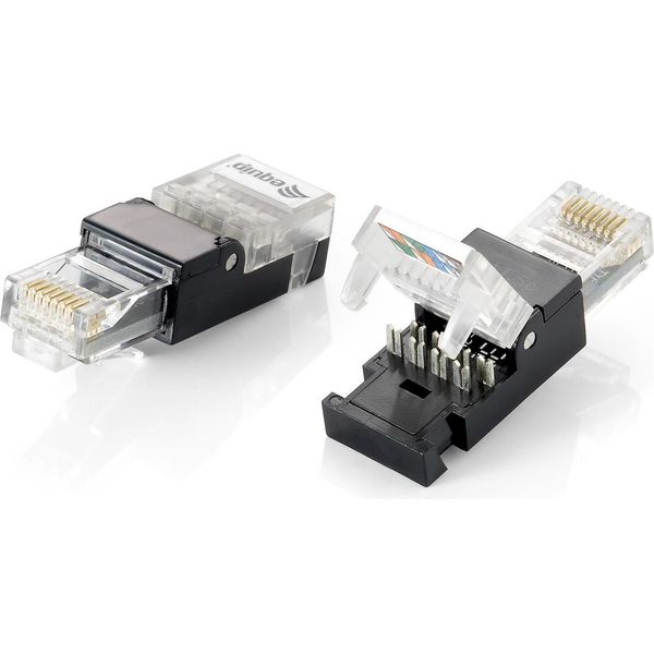 Equip Stecker Cat5E Ungeschirmt RJ45 Wzf. 2Stk Transp. Polybeutel-image