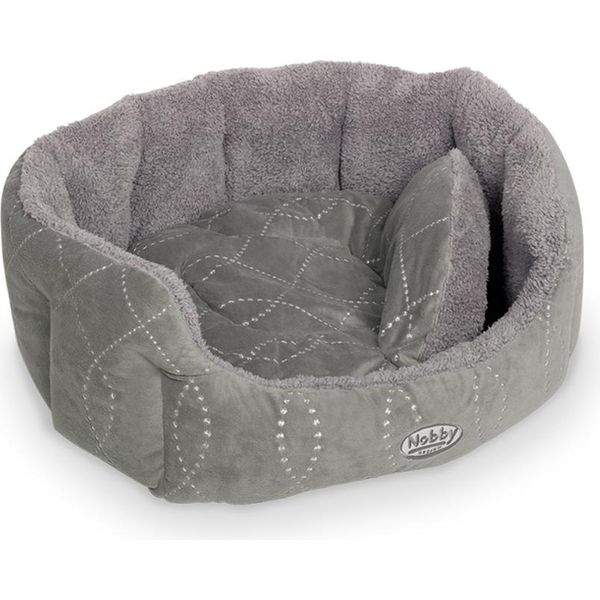 Letto Nobby Comfort Ovale "Ceno"" L X P X A: 65 X 57 X 22 Cm Grigio / Grigio"-image