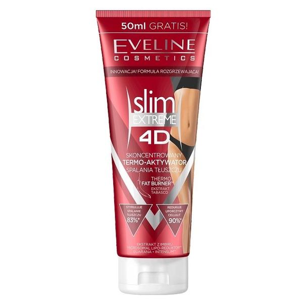 Eveline Cosmetics Slim Extreme 3D Thermoactive Anti-Cellulite Crema Brucia Grassi Snellente Per Donne 250Ml-image