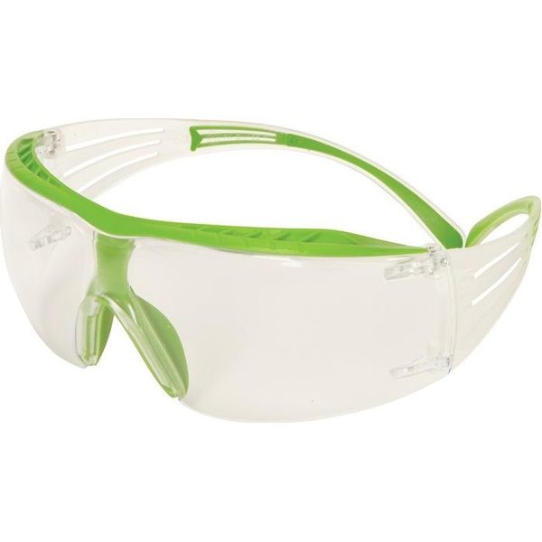 Occhiali Di Sicurezza Securefit SF401 En 166 Stanghette Verde-Trasparente, Lenti Chiare Pc-image