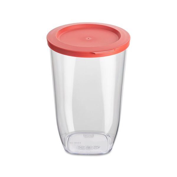 Contenitore Per Alimenti Sfusi Connect, Plastica, 1500 Ml, Coperchio Corallo, Koziol-image