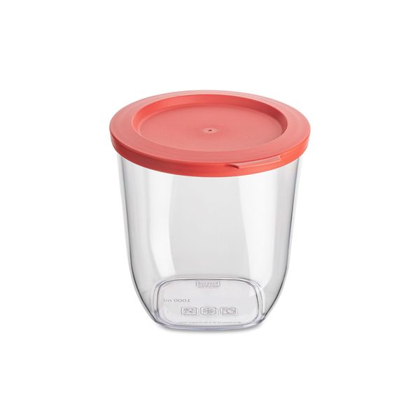 Contenitore Per Alimenti Sfusi Connect, Plastica, 1000 Ml, Coperchio Corallo, Koziol-image