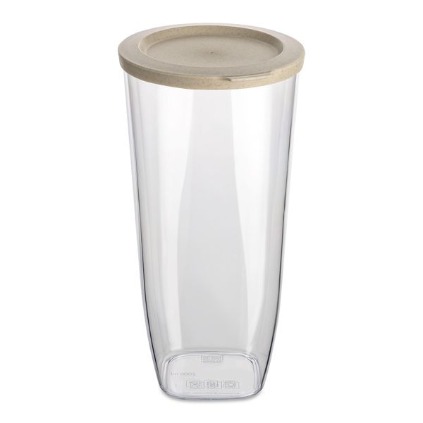 Contenitore Per Alimenti Sfusi Connect, Plastica, 2000 Ml, Coperchio Beige, Koziol-image