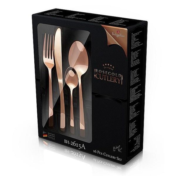 Berlingerhaus Set Di Posate Da 16 Pezzi Rosegold Metallic-image