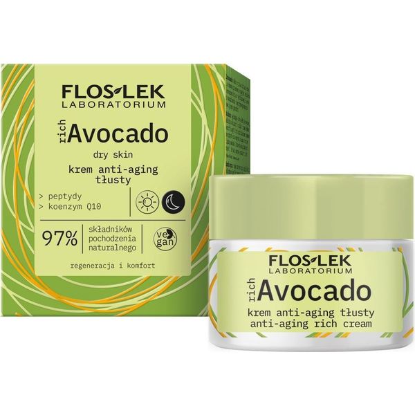 Floslek Richavocado Crema Anti-Età Giorno E Notte - Pelle Secca 50Ml-image