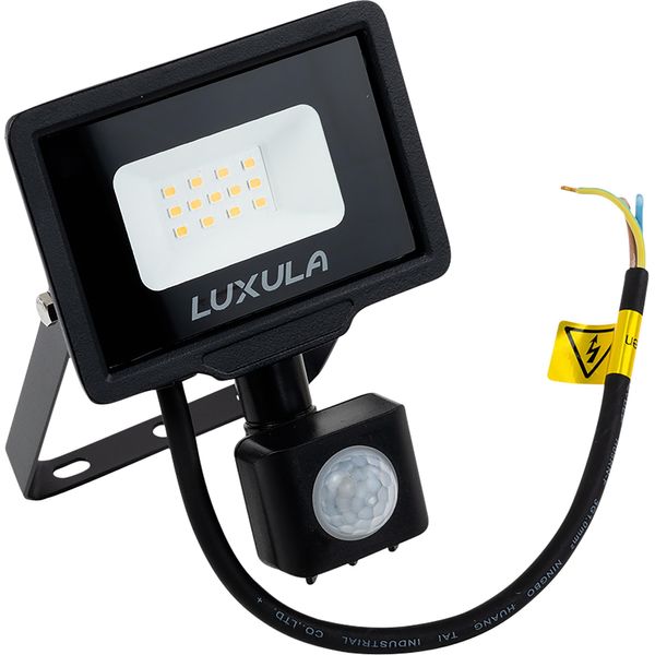 Luxula Proiettore Led Con Rilevatore Di Movimento, Eek: F, 10W, 1000Lm, 3000K, Nero-image