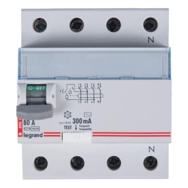 4P 80A 0,3A Interruttore Differenziale Tipo Ac P304 DX3 411725-image