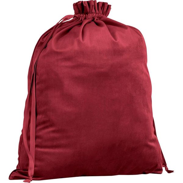 Bagbase - Borsa Regalo, Tinta Unita, Velluto RW10484 (L) (Rosso Rubino)-image