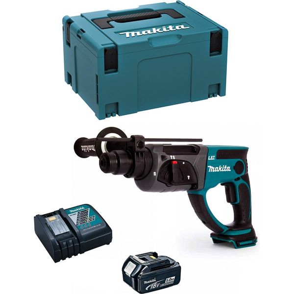 Trapano A Percussione Makita DHR202RTJ1 (1 X 5,0 Ah + DC18RC + Makpac 3)-image