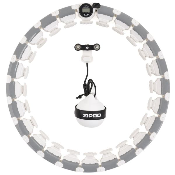 Zipro Smart Hula Hoop Con Contatore Di Pesi – Il Cerchio Che Non Cade Addominali Per Dimagrire Con Funzione Massaggio Dimensioni Regolabili Wei-image