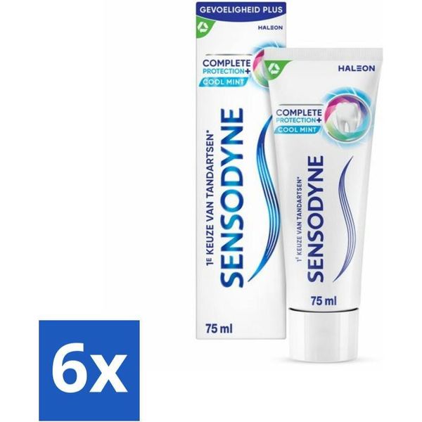 Sensodyne Dentifricio Protezione Completa + Menta Fresca 75 Ml - Confezione Risparmio - 6 Pezzi-image